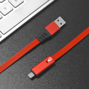 สายเคเบิลข้อมูลประเภทซี 1 ม. สีแดง สำหรับการชาร์จและการซิงค์ข้อมูลโทรศัพท์มือถือ - Product Image 1