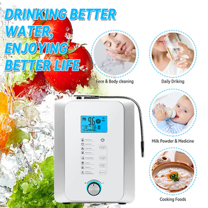 Máquina de <span class=keywords><strong>Agua</strong></span> <span class=keywords><strong>Kangen</strong></span>, Ionizador Alcalino Eléctrico con 7 Niveles de <span class=keywords><strong>Agua</strong></span> Hidrogenada, 5 Placas, Plástico, Uso Doméstico de Escritorio - Product Image 4