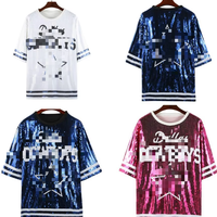Maillot de football américain des Dallas Cowboys en sequins pour femme – Article de qualité en stock