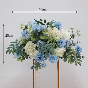 Venta al por mayor de tallo largo Mini arco de flores de aliento de bebé blanco para boda Venta al por mayor Centros de mesa de boda - Product Image 2