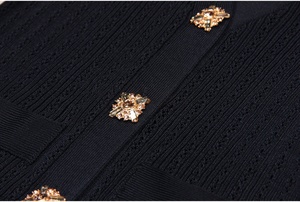 AIMEISI Casual <span class=keywords><strong>alla</strong></span> <span class=keywords><strong>moda</strong></span> estivo <span class=keywords><strong>Cardigan</strong></span> a maniche corte lavorato a maglia con gonne lunghe e gonna a due pezzi da donna - Product Image 3