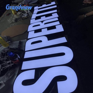 Xây dựng kích thước lớn kinh doanh dấu hiệu acrylic kênh dẫn chiếu sáng chữ - Product Image 5