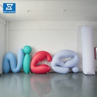 Logo gonflable personnalisé Marque Panneau d'affichage Lettres Slogan gonflable Texte gonflable Sculpture d'air pour la décoration publicitaire