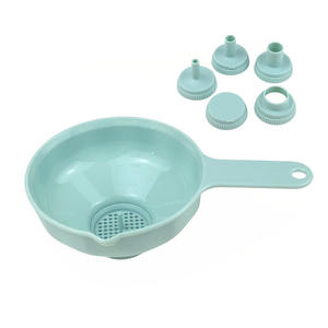 Juego de 3 embudos de plástico para cocina, con boca ancha y estrecha, para verter aceite, vino y mermelada, con colador, para cocinar en casa - Product Image 2