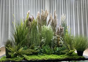 Ensemble <span class=keywords><strong>de</strong></span> décoration pour la maison et le bureau, style combiné, arbre artificiel bonsaï avec <span class=keywords><strong>pot</strong></span> en plastique, plantes paysagères - Product Image 5