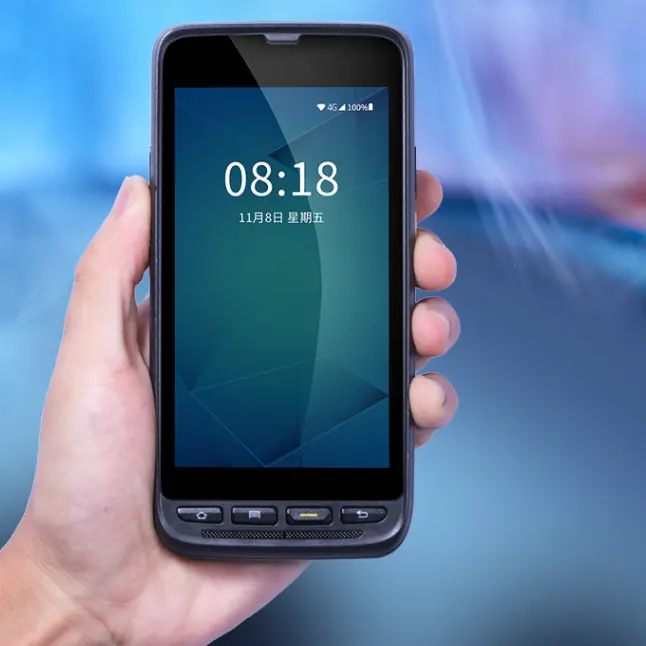 Groothandel Android 9.0 Mobiele Telefoon Pda Barcode Scanner Robuuste Zkc Module Draagbare Pda Met Polsbandjes Voor Winkel Invento