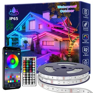 גמיש חכם WIFI מבוקר בשלל צבעים LED רצועת אורות 5m 10m עמיד למים LED רצועת אור 5050 RGB אור הרצועה