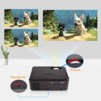 Projecteur vidéo portable Everycom X20 Pico, 2200 lumens, résolution native 800*600, prend en charge la 4K 1080p, projecteurs de cinéma maison