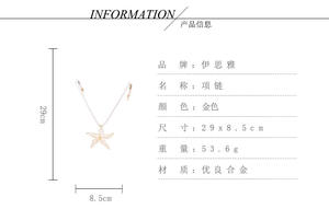 תליון חיימי 2025 תכשיטי אופנה חוף בוהמיאני לבן חדש של אמייל לבן כוכב אמייל לבן חדש שרשראות דגים כוכב אמייל - Product Image 6