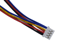 Graphics Card Fan Power Cable 12cm PH2.0 Small 4Pin to Double 3Pin 4Pin PVC Fan Cable Power Adapter Cable Lead Wire