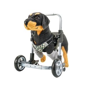 รถเข็นสุนัขแบบสี่ล้อ น้ำหนักเบา USMILEPET ขายดี รถเข็นเหล็กช่วยพยุงขาสัตว์เลี้ยง อุปกรณ์ฝึกขา - Product Image 1