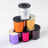 Fil à tisser en soie métallique or et argent 1/69 plat type M en PET, fil à broder, à coudre et à tricoter haute résistance pour usage textile