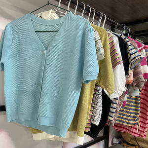 Suéter <span class=keywords><strong>de</strong></span> invierno <span class=keywords><strong>de</strong></span> manga corta para <span class=keywords><strong>mujer</strong></span> coreana, ropa usada, gran oferta <span class=keywords><strong>en</strong></span> Tailandia, pantalones cortos <span class=keywords><strong>de</strong></span> punto - Product Image 5