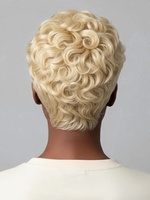 Perruque courte Pixie Blonde 613 avec ondulations Finger Wave, en dentelle HD complète, 6 pouces, densité 180%, prête à porter, perruque Bob bouclée en cheveux humains, cuticules alignées
