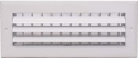 Grille de ventilation HVAC à flux d'air unidirectionnel, réglable, carrée, en ABS, pour conduits, blanche, pour hôtel, installation facile et longue durée de vie