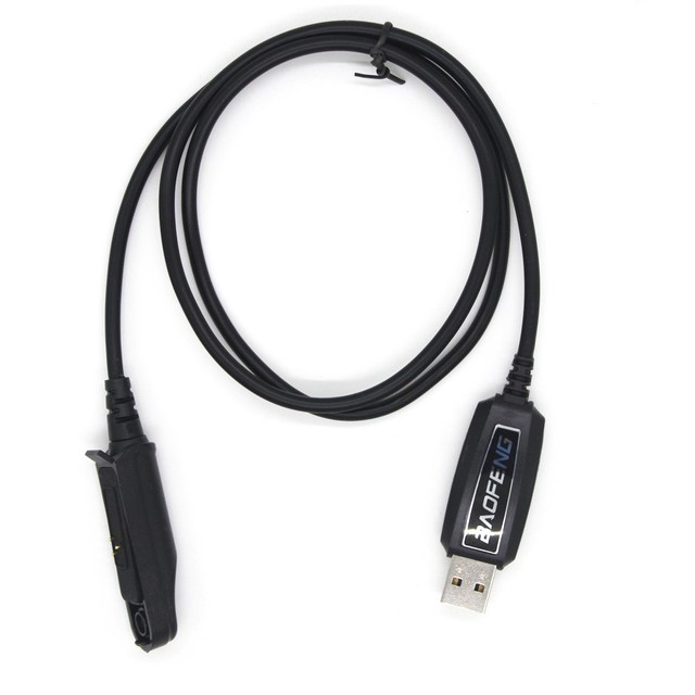 Baofeng Accessory for UV9R Pro Plus GT-3WP UV-5S Walkie Talkie USB Programming Cable Computer Radio Driver CD Pure Copper Braid