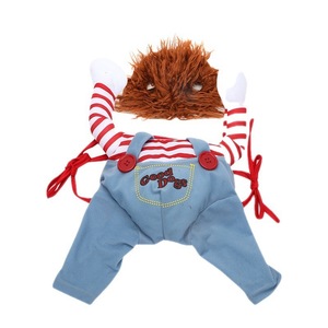 Pet <b>Transformation</b> <b>Costume</b> Blue And Yellow Broad Swords Funny Creative Dog Outfit All Seasons - Product Image 2
