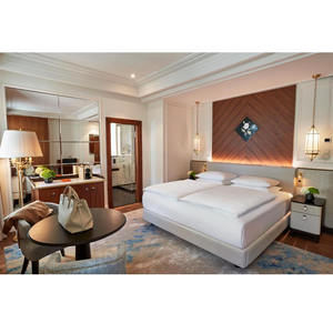 Meubles de conception et d'ameublement de l'hôtel <span class=keywords><strong>Kempinski</strong></span> SHIYI, ensemble de meubles en bois moderne pour les chambres d'hôtel - Product Image 1