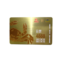 Individuell Bedruckte PVC-Geschenkkarte Transparente Geprägte Visitenkarte Goldfolie Reservierungs-Geschäftsnamekarte
