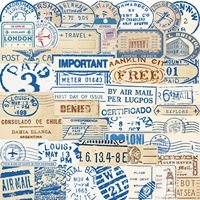 50 autocollants de dessin animé pour billets de voyage, pour ordinateur portable, vente en gros, pour carnet de notes DIY, feuilles de Ginkgo