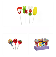 Sucettes géantes personnalisées en gros, sucettes dures aux saveurs fruitées, sucettes géantes à marque privée, emballage en sachet halal