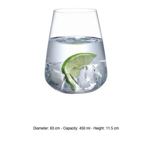 Vaso de Agua Vertigo Stem Zero de 45 cl, Cristalino, Altura 11.5 cm, Diámetro 6.3 cm, Color Transparente - Product Image 3