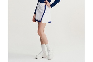 Aoyema Couverture de Sport de Haute Qualité Jupe Élastique Lisse Plissée Tennis Robe de Golf Anti-Lumière Fendue Hanche Été Ceinture Doublure Avant Logo - Product Image 3