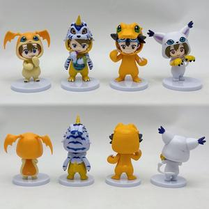 Q versión 8 piezas conjunto PVC juguetes <span class=keywords><strong>Digimon</strong></span> Agumon Gabumon niños seleccionados Cos Mini figura juguetes para niños regalo - Product Image 4
