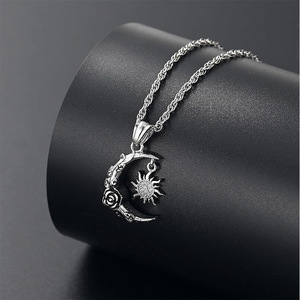 Kişiselleştirilmiş Tungsten Güneş Ay Gül Elmas Külleri Anıt Kolye Açılır Evcil Hayvan Tüyü Kutusu - Product Image 4