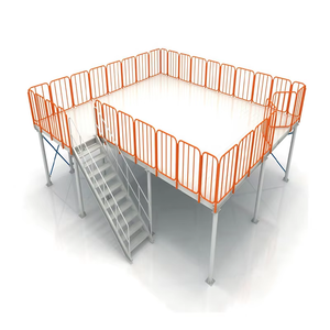 Plataforma de Acero de Alta Seguridad con Barandilla Anticaídas para Logística y Distribución en Almacenes - Product Image 2