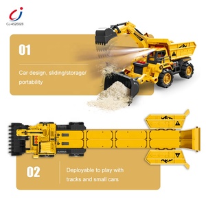 Chengji 2-en-1 piste éjection camion <span class=keywords><strong>jouet</strong></span> stockage catapulte déformation véhicule <span class=keywords><strong>jouet</strong></span> alliage ingénierie pelle - Product Image 4