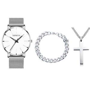 Nouvelle Collection 2025 : Montre à Quartz en Alliage avec Cadran à Aiguilles et Bracelet Maille Milanaise, Style Simple et Professionnel, Inspirée de Genève, pour l'Asie du Sud-Est - Product Image 4