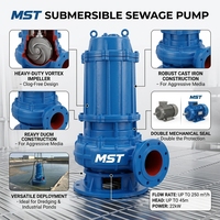 Pompe submersible robuste pour le transfert d'eau sale, pompe submersible pour eaux usées en acier inoxydable