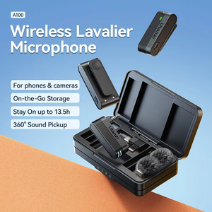 Microphone Lavalier Sans Fil Omnidirectionnel Ulanzi A100, Portée de Transmission de 20M <span class=keywords><strong>pour</strong></span> Interviews de Rue, Musique, <span class=keywords><strong>Smartphone</strong></span> - Product Image 2