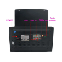 9.7 pouces 2 Din Android Autoradio autoradio lecteur MP5 GPS OLED écran LCD OBD2 lien miroir RGB TV appui-tête lecteur DVD de voiture