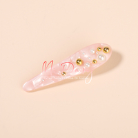 Mi daiery – épingle à cheveux en acétate imprimé léopard pour femmes, ZA bijoux de cheveux, Clips de cheveux en coquille de conque, Barrettes en perle simulée, tendance