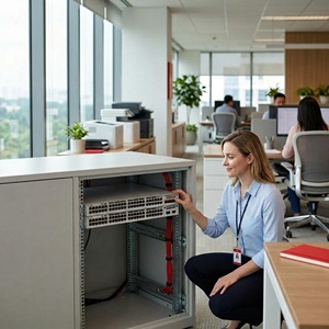 Commutateur C9300X-24HX-E d'origine, 24 ports multi-Gigabit, couche 3, Ethernet géré avec PoE++ pour réseau d'entreprise - Product Image 2