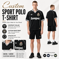 Maßgeschneidertes Fußballtrikot Retro Polokragen Teamwear Shirt mit Besticktem Aufnäher Sportuniform Lieferant