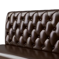Banquette de restaurant en bois moderne et durable de luxe, canapé capitonné sur mesure pour café, bar, salon, hôtel, salle à manger