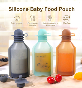 ถุงเก็บน้ำนมแม่แบบซิลิโคนสำหรับเด็ก ปลอดสาร BPA เกรดอาหาร ใช้ซ้ำได้ เก็บความร้อน/เย็น พร้อมโลโก้สั่งทำได้ - Product Image 2
