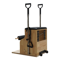 Machine de Pilates MJD, chaise Wunda en bois de chêne, équipement de Pilates commercial, adapté au yoga et aux exercices.