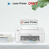 Papier autocollant en vinyle PET A4 imprimable par flexographie, imperméable, pour imprimante laser, forme découpée sur mesure, épaisseur 50 µm, pour produits d'épicerie