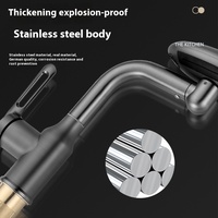 Robinet de salle de bain SUS universel de style moderne Robinet de lavabo transfrontalier de type Spaceman chaud et froid pour lavabo et toilette