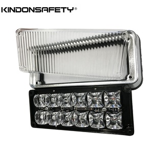 Nouvelle lumière périmétrique rectangulaire LED pour <span class=keywords><strong>ambulance</strong></span> de 7 pouces brevetée avec fonction synchronisée et asynchrone - Product Image 5