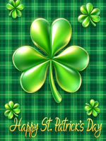 Drapeau de bureau et de jardin portable en polyester à thème Saint-Patrick avec impression numérique et logo personnalisé