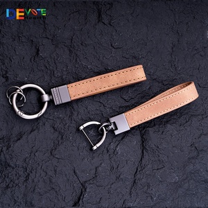 Porte-clés en cuir véritable sur mesure, gravés au laser et estampés, vente en gros, prix direct usine, prix bas - Product Image 2
