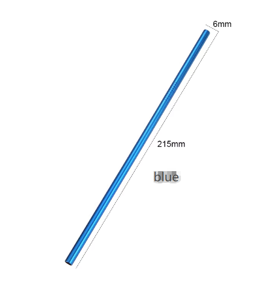 bleu (le prix des pailles courbées et droites est le même)