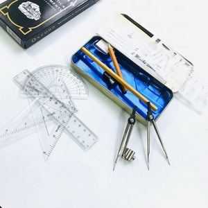 Set di Geometria Scolastica IMAX in Metallo Oxford da 13 Pezzi, Set per Studio Matematico all'Ingrosso - Product Image 3