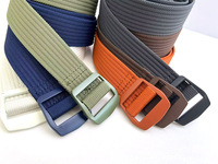 Ceinture de sport décontractée pour homme, nouvelle ceinture de golf, boucle en métal à cliquet automatique avec logo personnalisé, sangle en tissu