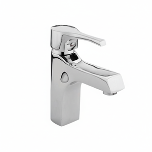 Robinet de lavabo moderne en laiton sans plomb, monocommande, entre-axes 4 pouces, à poser sur comptoir, avec débit contrôlé, anti-rayures, poli, chaud/froid - Product Image 2